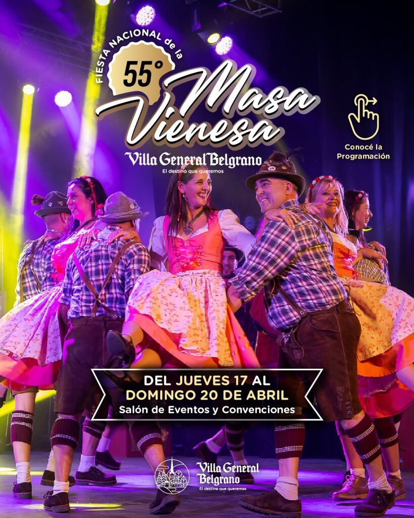 55ª Fiesta Nacional de la Masa Vienesa en Villa General Belgrano